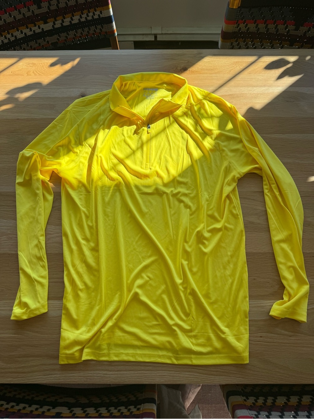 Men's Yellow Long-Sleeve Swim Shirt